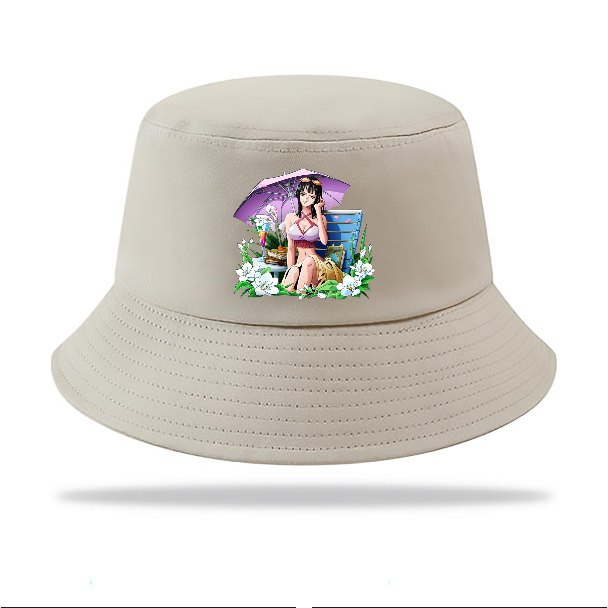 （画像用） ワンピース ニコ・ロビン ONE PIECE Nico Robin アウトドア日除けバケットハット